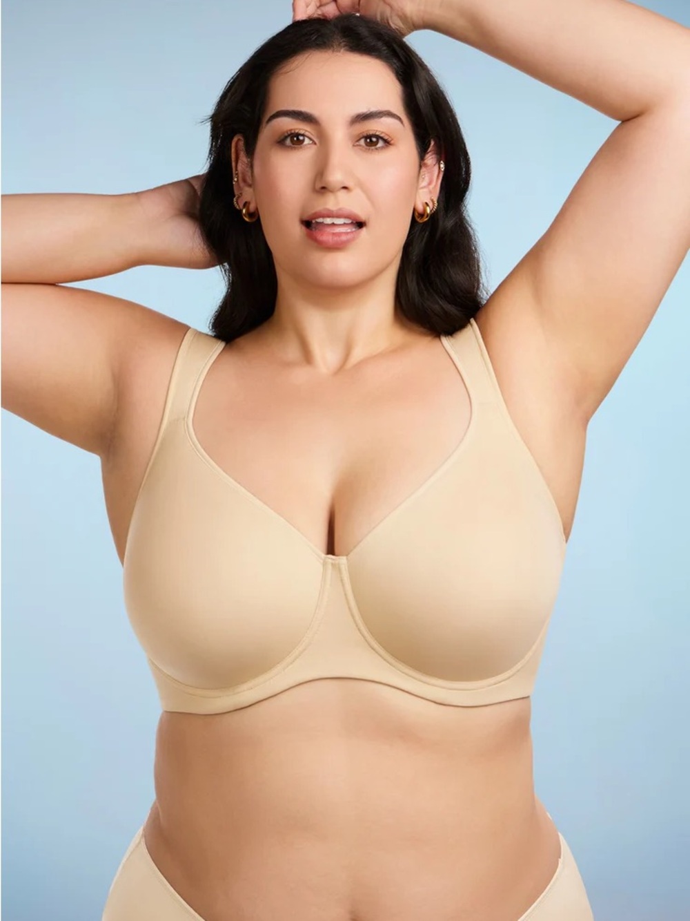 New HSIA Joan Ultimate Soft T-shirt Unlined Minimizer Bra size 38C